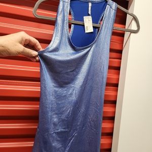 Sexy festival top, stretch shimmer racerback